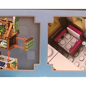 لگو ماینکرافت خانه درختی چراغدار 830 قطعه مدل Minecraft MG1300 _لگو