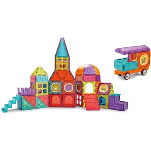اسباب بازی ساختنی تایل مگنتی 111 قطعه مدل Magic Magnetic Blocks _لگو