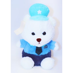 عروسک پولیشی خرس با لباس پلیس _عروسک