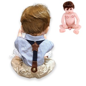 عروسک سیلیکونی پسر بچه همراه با وسایل _عروسک