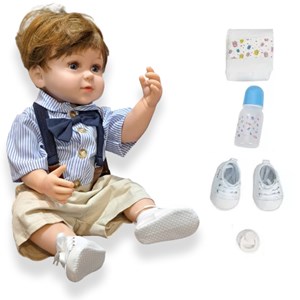 عروسک سیلیکونی پسر بچه همراه با وسایل _عروسک