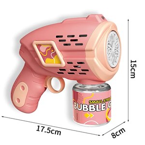تفنگ اسباب بازی حباب ساز چراغ دار رنگ صورتی مدل Geometric Bubble Gun_تفنگ اسباب بازی