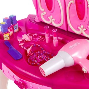 ست اسباب بازی میز آرایش صندلی دار موزیکال همراه با ریموت عصای جادویی مدل 00818_اسباب بازی لوازم خانگی