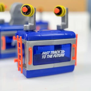 اسباب بازی مونوریل قطار هوایی سایز بزرگ 3 واگن 86 قطعه_ ماشین اسباب بازی