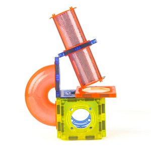 اسباب بازی ساختنی تایل مگنتی 75 قطعه چراغدار مدل Light Magnetic Blocks _لگو