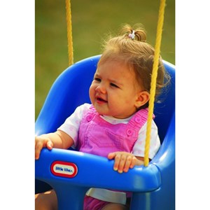 تاب بازی کودک رنگ آبی مدل MGA - Little Tikes - High Back Toddler Swing_اسباب بازی ورزشی