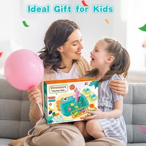 اسباب بازی سینک ظرفشویی و قلاب ماهیگیری رنگ سبز _اسباب بازی لوازم خانگی