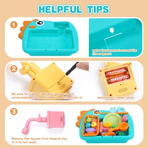 اسباب بازی سینک ظرفشویی و قلاب ماهیگیری _اسباب بازی لوازم خانگی