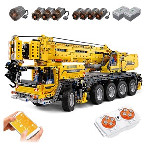 لگو تکنیک ماشین جرثقیل کنترلی 2590 قطعه با 8 موتور مدل Mould King 13107_لگو