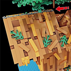 لگو کریتور خانه درختی چراغ دار 3958 قطعه مدل Mould King 16033 Tree House_لگو