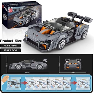 لگو تکنیک ماشین مسابقه مک لارن سننا 352 قطعه مدل Mould King Senna Car Model Building Set 27008_لگو