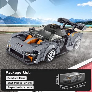 لگو تکنیک ماشین مسابقه مک لارن سننا 352 قطعه مدل Mould King Senna Car Model Building Set 27008_لگو