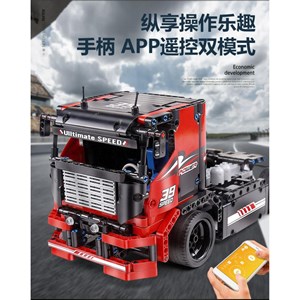 لگو تکنیک کامیون مسابقه‌ای کنترلی 570 قطعه مدل MOULD KING 15002 Race Truck_لگو