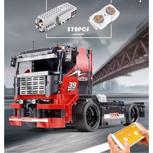 لگو تکنیک کامیون مسابقه‌ای کنترلی 570 قطعه مدل MOULD KING 15002 Race Truck_لگو