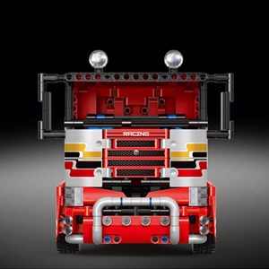 لگو تکنیک کامیون حمل‌ و نقل کنترلی 577 قطعه مدل MOULD KING 15003 RC Transport Truck Remote Contro_لگو