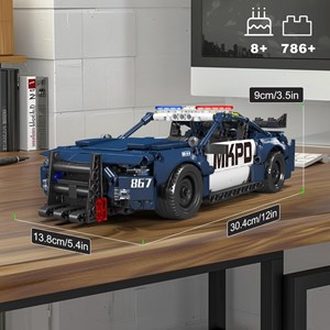 لگو تکنیک ماشین پلیس 786 قطعه مدل Mould King 15073 Barricade_لگو