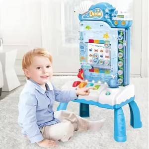 اسباب‌بازی آموزشی 3 در 1 سکه های چرخشی آکواریومی _بازی فکری