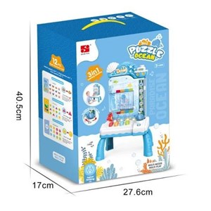 اسباب‌بازی آموزشی 3 در 1 سکه های چرخشی آکواریومی _بازی فکری