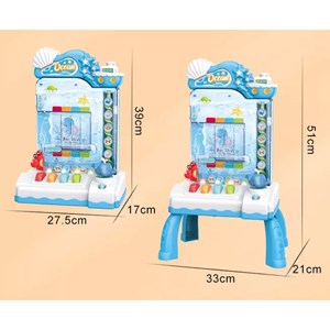 اسباب‌بازی آموزشی 3 در 1 سکه های چرخشی آکواریومی _بازی فکری