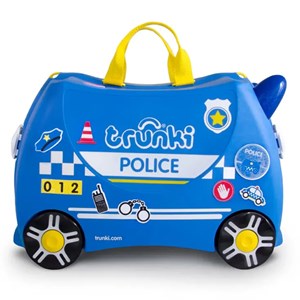 چمدان سواری کودک با ظرفیت 18 لیتر طرح ماشین پلیس مدل 00323 Trunki 18L_کیف و کوله پشتی