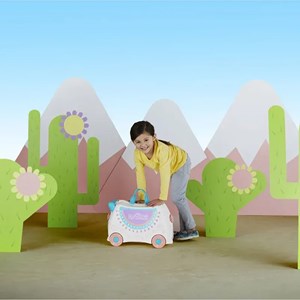 چمدان سواری کودک با ظرفیت 18 لیتر طرح شتر لاما مدل 00356 Trunki 18L_کیف و کوله پشتی