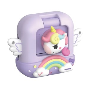 دوربین عکاسی و فیلمبرداری دیجیتال کودک با چاپ فوری حرارتی طرح یونیکورن بنفش مدل M9_ اسباب بازی دیجیتال و هوشمند