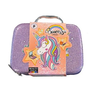 کیف لوازم آرایشی طرح یونیکورن رنگ بنفش مدل Beauty Make-up B160_کیف و کوله پشتی