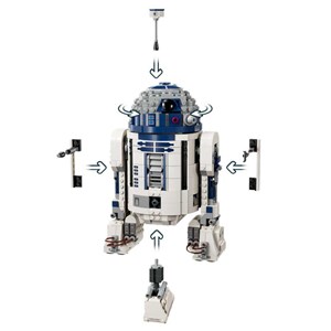 لگو جنگ ستارگان استار وارز 1050 قطعه مدل Star Wars R2-D2 50079_لگو