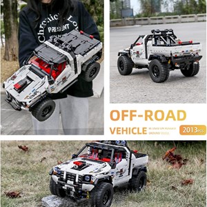 لگو تکنیک ماشین آفرود با کنترل و اپلیکیشن 2013 قطعه مدل Mould King 18005 RC Off-Road_لگو