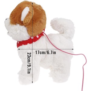 عروسک رباتیک هاپو پشمالو سخنگو و موزیکال با دسته ی کنترلی مدل Electric Singing Dog Toys 968_ عروسک رباتیک