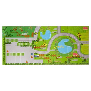 پازل شهر کوچک چوبی همراه با قطار و ریل، 40 قطعه مدل 861 Rail Overpass Wooden_لگو