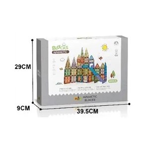 اسباب بازی ساختنی تایل مگنتی 80 قطعه مدل Magnetic Blocks_لگو