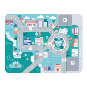 بلوک چوبی خانه سازی بریکس سطلی 115 قطعه با صفحه بازی مدل JHTOY 126_لگو