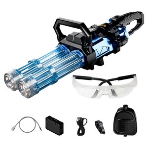 تفنگ اسباب بازی آبپاش بزرگ دو لول شارژی حرفه ای به همراه کوله پشتی مخزن دار _تفنگ اسباب بازی