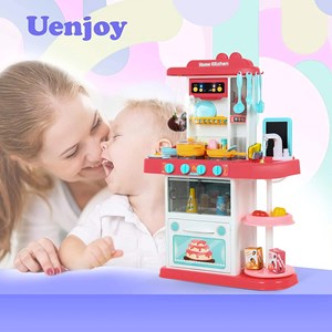 ست اسباب بازی آشپزخانه بزرگ 43 تکه با بخار و سینک مدل Mist Kitchen_اسباب بازی لوازم خانگی