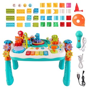 میز آموزشی بلوتوثی قابل شارژ 2 در 1 مدل Bluetooth Learning Table_اسباب بازی موسیقی
