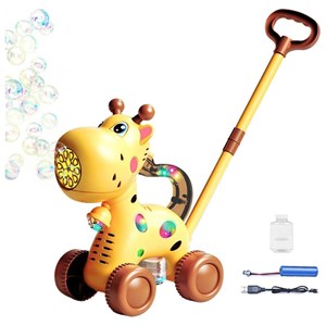 اسباب بازی چرخ دستی حباب‌ ساز طرح زرافه مدل Bubble Machine 8521_اسباب بازی نوزادی