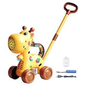 اسباب بازی چرخ دستی حباب‌ ساز طرح زرافه مدل Bubble Machine 8521_اسباب بازی نوزادی