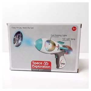 تفنگ اسباب بازی موزیکال فضانورد دودزا همراه با پروژکتور مدل Toy Gun with Mist Spray 922_تفنگ اسباب بازی