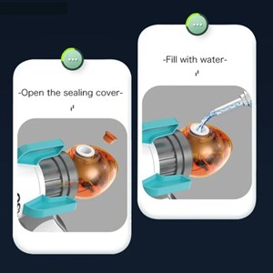 تفنگ اسباب بازی موزیکال فضانورد دودزا همراه با پروژکتور مدل Toy Gun with Mist Spray 922_تفنگ اسباب بازی