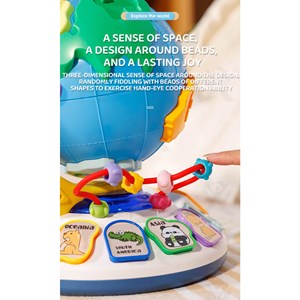 اسباب بازی کره زمین موزیکال قاره‌ها و حیوانات_ بازی فکری