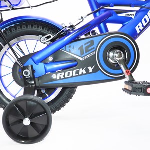 دوچرخه شهری کودک سایز 12 رنگ آبی مدل راکی ROCKY_دوچرخه