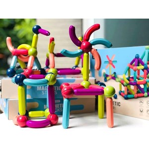 اسباب بازی مگنت مغناطیسی 64 قطعه برند زنبوری مدل MAGNET 159_لگو