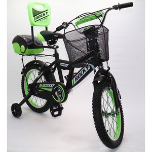 دوچرخه اورجینال کودک سایز 16 رنگ سبز مدل راکی ROCKY 16_دوچرخه