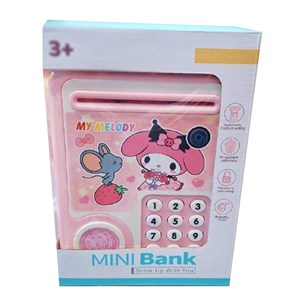 گاوصندوق اثر انگشتی رمز دار باتری خور طرح ملودی مدل MINI BANK 313_ اسباب بازی مشاغل