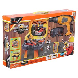 ست جعبه ابزار کارگاهی 4 در 1 کیفی کودک Tools Case 4 in 1_اسباب بازی مشاغل