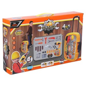 ست جعبه ابزار کارگاهی 4 در 1 کیفی کودک Tools Case 4 in 1_اسباب بازی مشاغل