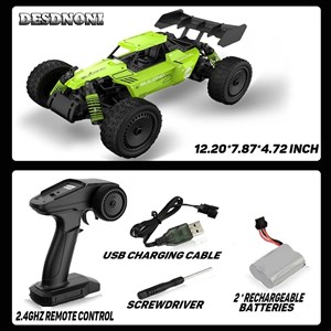 ماشین کنترلی آفرود سرعتی فلزی مقیاس 1:14 رنگ سبز مدل RC Racing Car 326_ماشین کنترلی