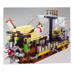 لگو ماینکرافت دزدان دریایی 724 قطعه مدل Minecraft My World MG1100_لگو