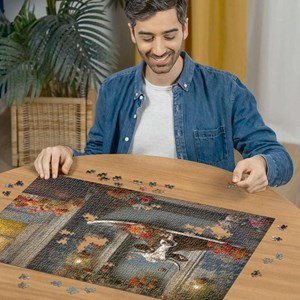 پازل 1000 قطعه راونزبرگر Ravensburger طرح گاو در حمام_لگو